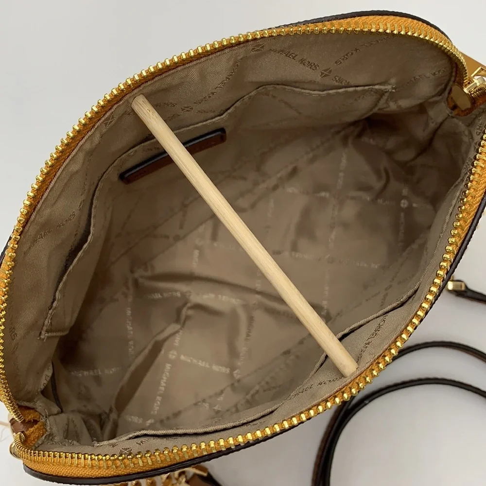 Michael Kors Medium Dome Xcross Xbody Bag Color: Marigold Multi
